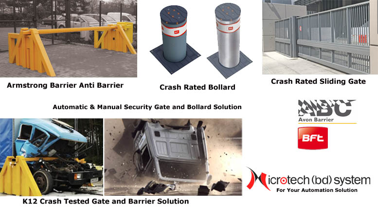 High Security - Crash Rated - Automatic Bollard Barrier, Armstrong Barrier Solution in Bangladesh